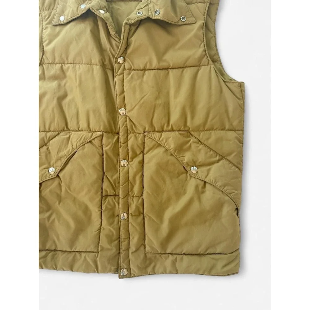 Vintage 1970s Sears Tan Outerwear Puffer Vest‎